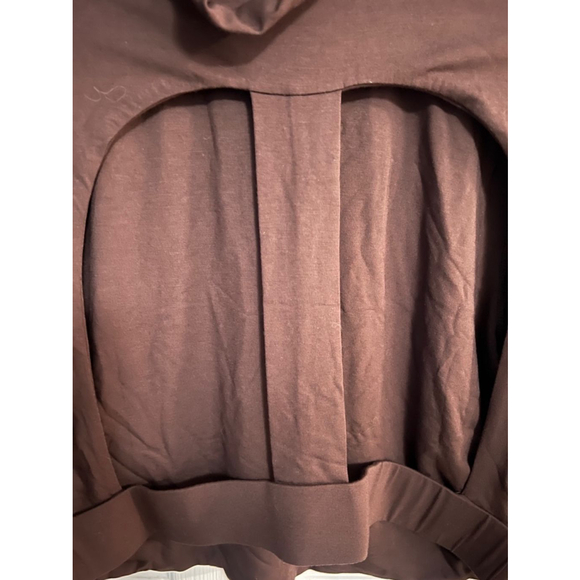 Naked Wardrobe Brown Turtleneck Long Sleeve Crop Top Size 2X NEW - Picture 7 of 10